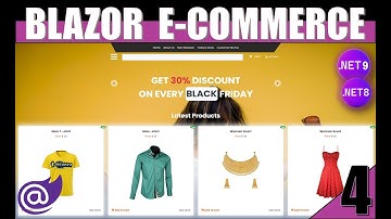 4️⃣Build a Stunning eCommerce App with .NET 9 Blazor & .NET 8 API 🚀 | Full-Stack Tutorial