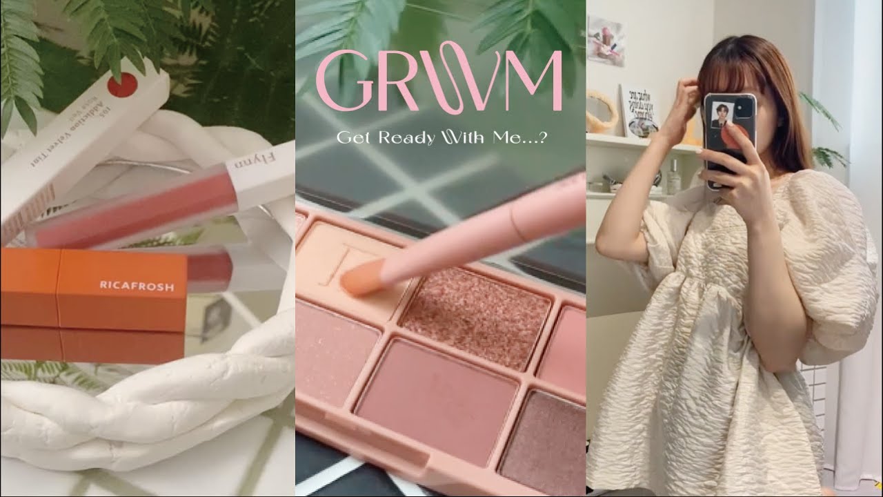 [ GRWM ] デザイナーの朝支度🍑 | 韓国コスメと洋服紹介🌿 | Pastel購入品
