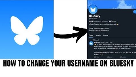 How to change your username on bluesky