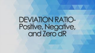 What Is a Deviation Ratio?