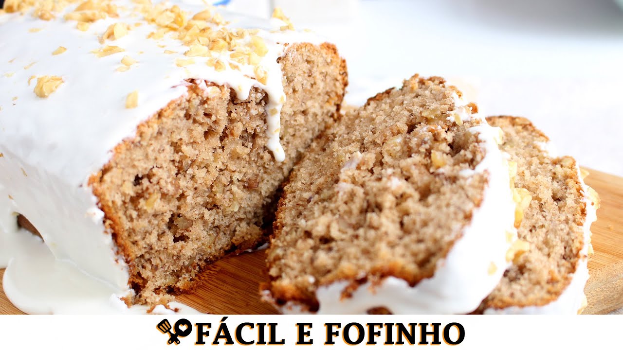 BOLO DE NOZES FÁCIL - RECEITAS QUE AMO
