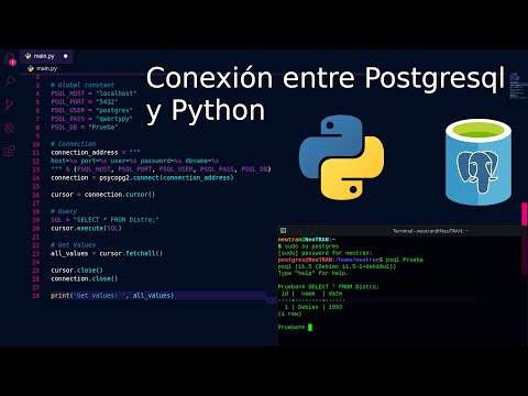 Conexión básica entre Python y PostgreSQL