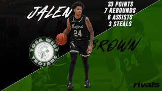 Jalen Brown Drops 33 Points, 7 Rebounds, 6 Assists in Overtime Win at Brookfield Central