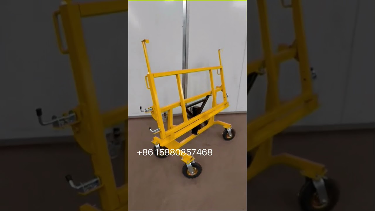 Installation cart is custom built to make countertop installation more easier