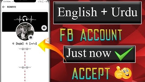 Urdu/English Mix Name Faceboook Account || How to create stylish name facebook account