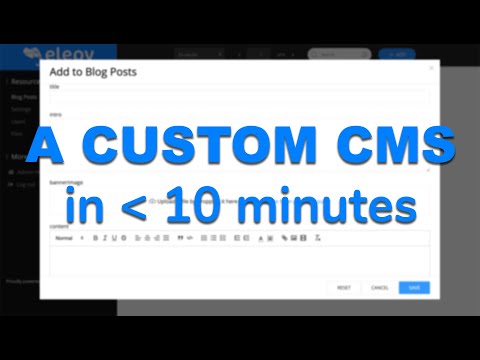 Create CUSTOM Backends with this Java CMS Framework | Elepy in Action 1