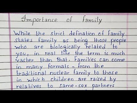 the meaning of family essay