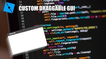 How to make custom draggable gui in roblox studio