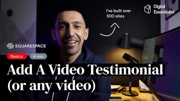 Squarespace How to Add A Video Testimonial (or Any Video)