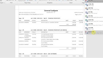 006 How to generate GL and export to pdf or Excel