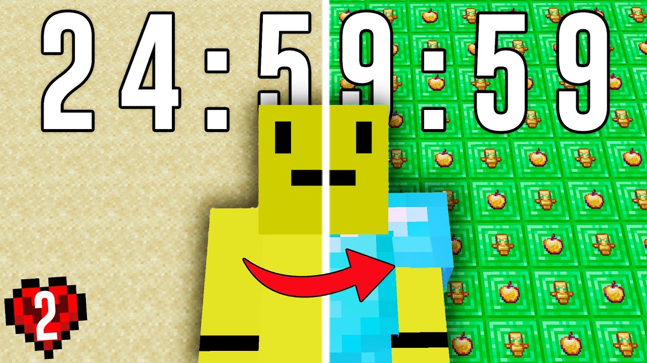 I Spent 24 Hours Getting OVERPOWERED in Minecraft Hardcore
