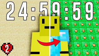 I Spent 24 Hours Getting OVERPOWERED in Minecraft Hardcore