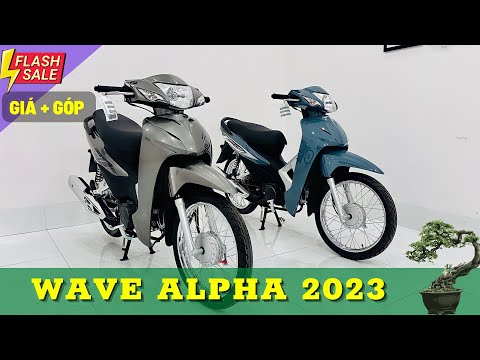 Video Giá xe Honda Wave Alpha 2023 màu xanh xi măng & bạc... - youtube