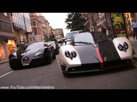 Bugatti Veyron Super Sport vs Pagani Zonda Cinque Roadster - Choose your fav!