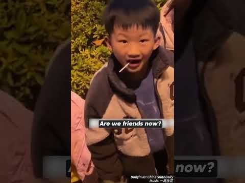 Firefighters meet "little fans"