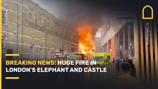 Elephant and Castle fire latest: Nearly 100 firefighters tackle huge blaze