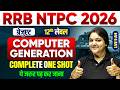 RRB NTPC Computer Classes 2026 | Computer Generation For RRB NTPC | NTPC Computer By Bhagyashree Mam