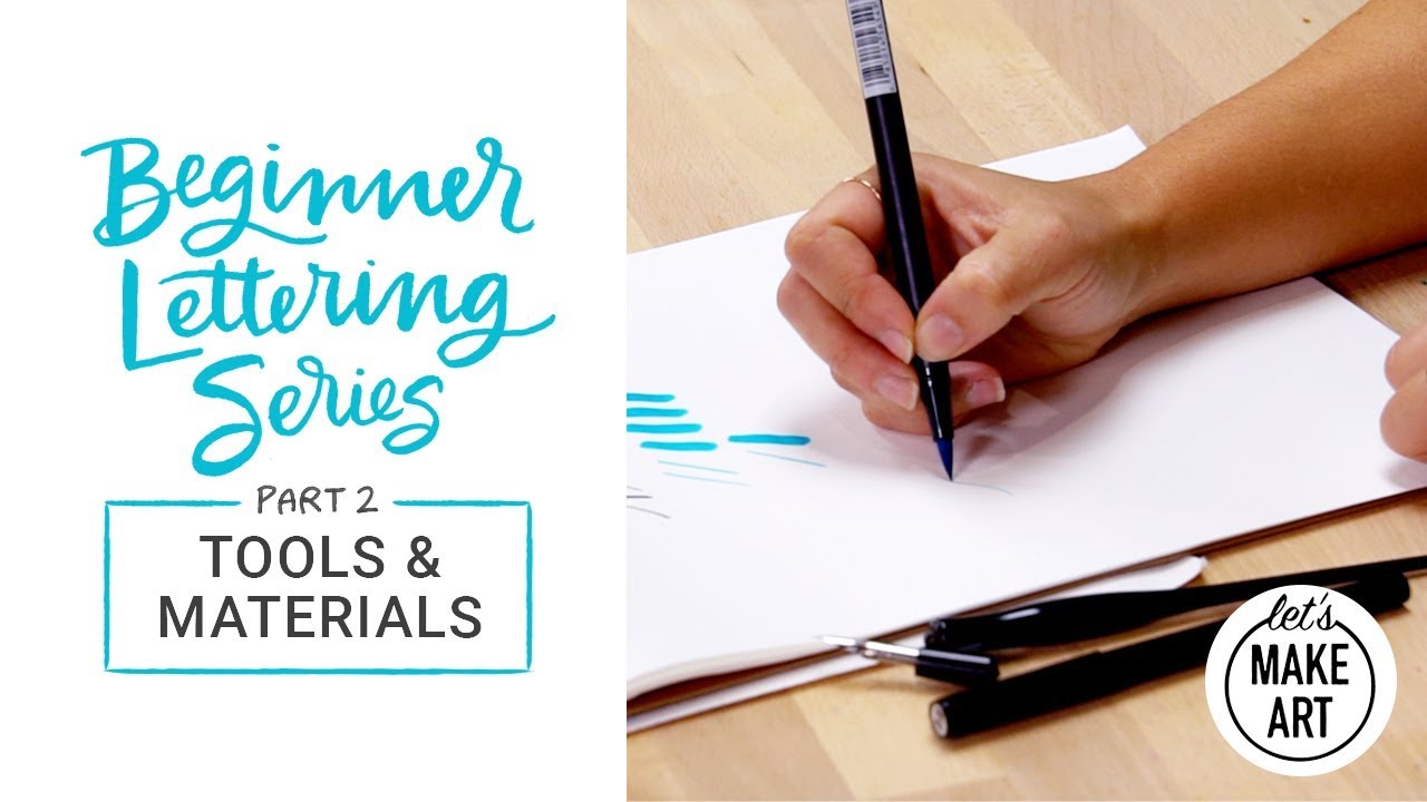 Beginner Lettering Series Part 2 Tools & Materials YouTube
