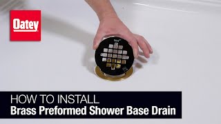 How to Install a Brass Shower Drain in a Preformed Base