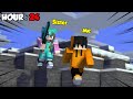 I Survived 24 Hours being Hunted by My Sister😰 |  Minecraft(Hindi)