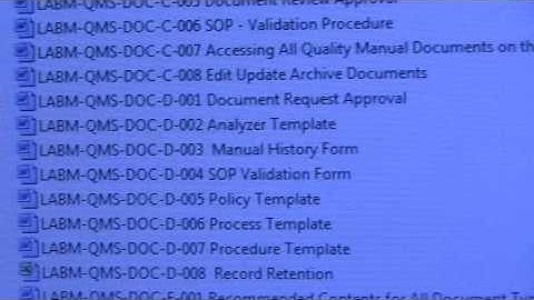Product 1000: The Entire Quality Management System: Documents & Records