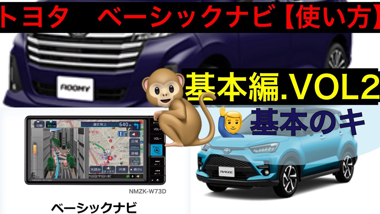 How to use Toyota Basic Navigation [Check it out after you buy it 
