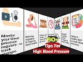 Tips for hypertension how to reduce high blood pressure