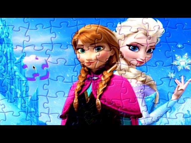 Jogo de Quebra Cabeça infantil jogos online Frozen Ana e Elsa