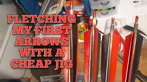 Fletching My First Arrows with a Cheap Jig  -- Anarchy Archery