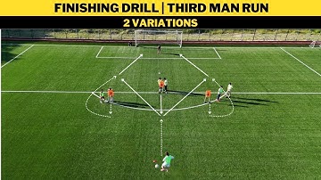 Finishing Drill | Third Man Run | 2 Variations | Football/Soccer Training (U13 - U19)