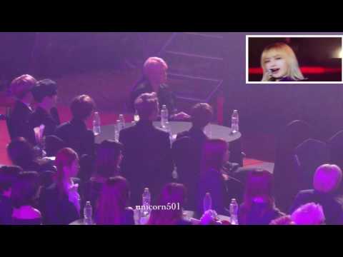 170222GAON BTS reaction to BLACKPINK playing with fire