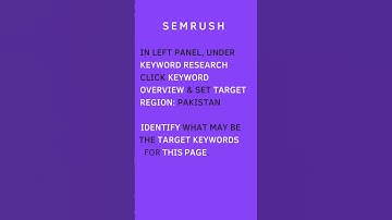 SEMrush Keyword Research | #shorts #shortvideo #viral #semrush #keywords #research #seo