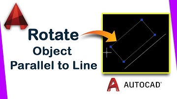 How to rotate an object Parallel to Line in AutoCAD