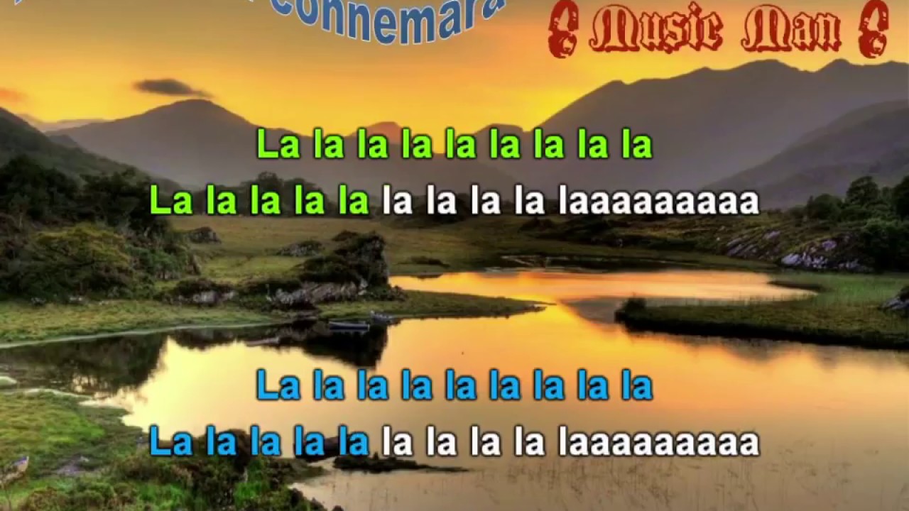 Karaoké les lacs du connemara avec choeurs, cornemuse et orchestre