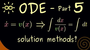 Ordinary Differential Equations 5 | Solve First-Order Autonomous Equations [dark version]