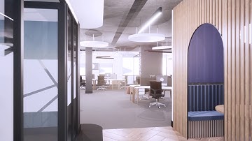 3D WALK-THROUGH - WORKSPACE DESIGN AND FIT-OUT - by TURNKEY INTERIORS
