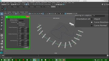 Maya Development Curve Array Tool v3 showcase