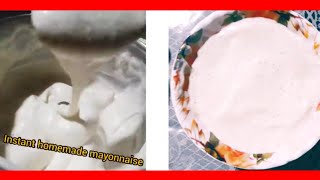 instant mayonnaise homemade /  egg mayonnaise in 1 minute with secret ingredient by zeeshziya vlogs