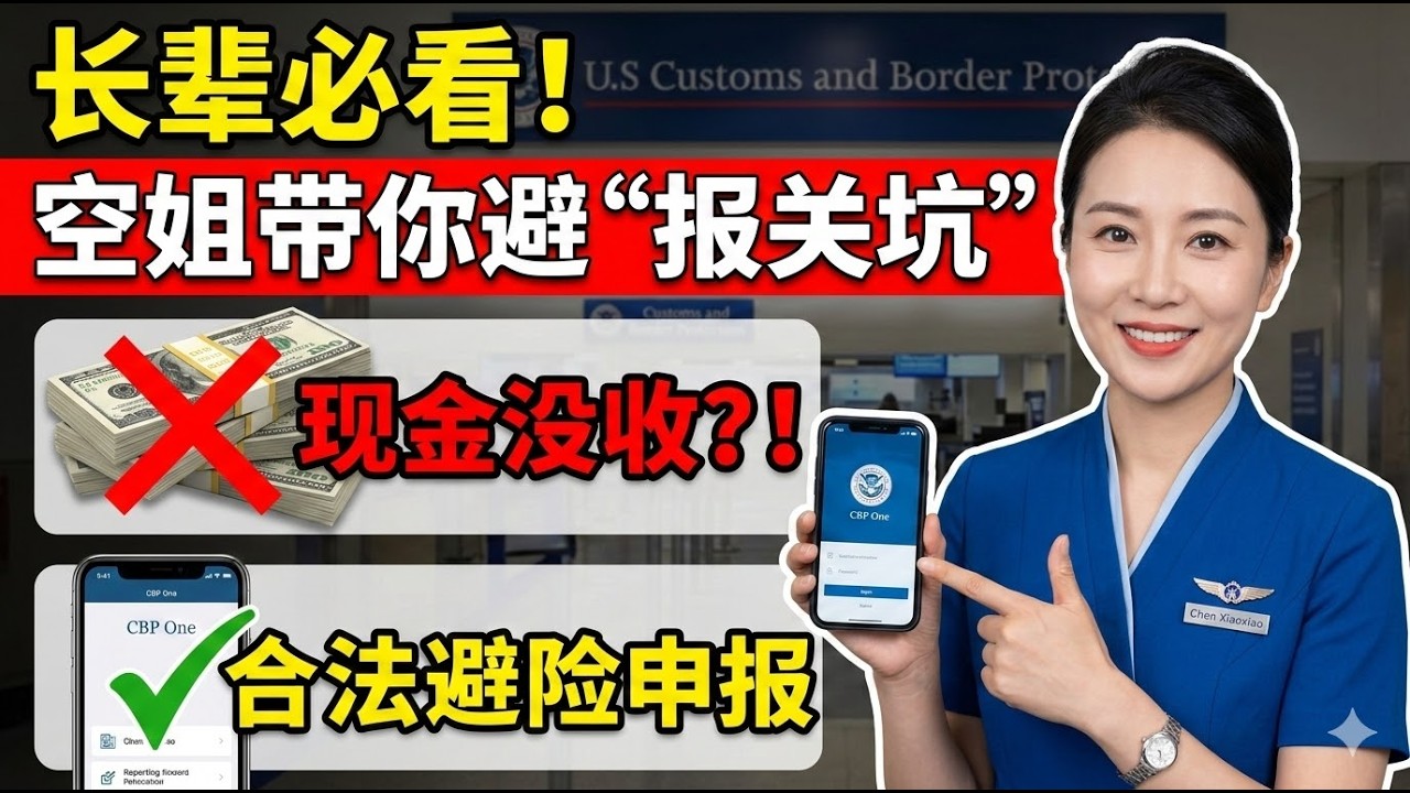 带现金过海关也要被罚？长辈最易踩的“报关坑”，空姐教你一招合法避险！