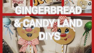 Gingerbread &Candy Land Diys/Cheap/Budgetfriendly/Ornaments/#Minidiy/Tiertraydecor