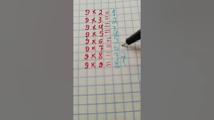 как решить таблицу умножения на 9?@NurayAxmedova-pc1oj