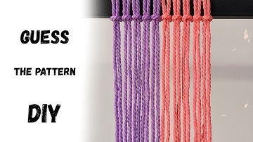 Macrame Knot Pattern Tutorial | Quick & Easy DIY Design for Beginners 🧵✨