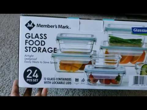 unboxing-&-review-of-member's-mark-24-piece-glass-food-storage-set-by-glasslock