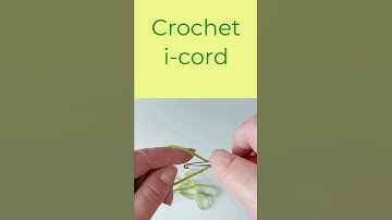 How to crochet easy i-cord. Making crochet cord