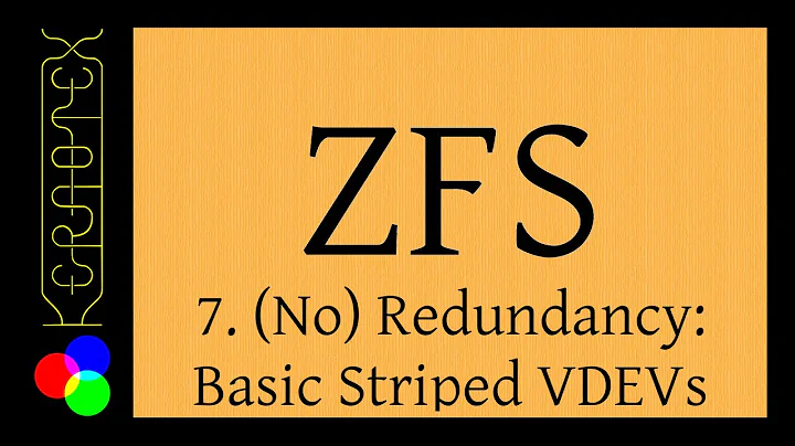 Beginner's guide to ZFS. Part 7: (No) Redundancy: Basic Striped VDEVs