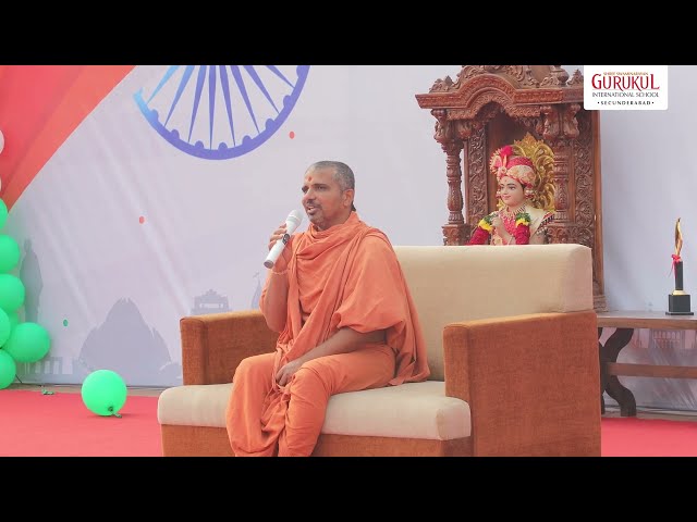 Shukvallabhdasji Swamiji Blessings | Republic Day 2024 | Gurukul Secunderabad | Swaminarayan Gurukul