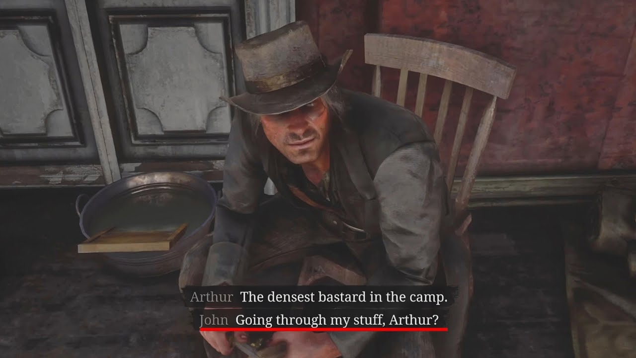 John thinks Arthur was going through his stuff | Rdr2 - YouTube