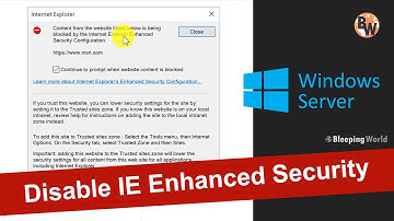 How to Disable Internet Explorer Enhanced Security on Windows Server 2022