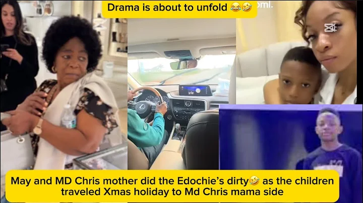 May and MD Chris mother did the Edochie’s dirty🤣 as the children traveled Xmas holiday to Md Chris…