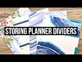 How to Store Happy Planner Dividers and Ideas for Repurposing // Consolidating Old Planners